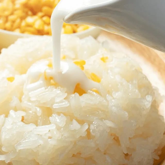 Sweet sticky rice.