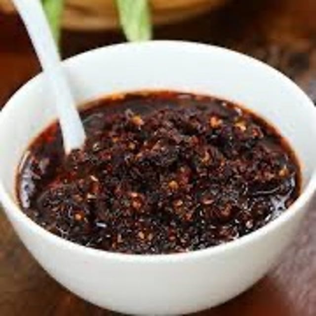 Chili oil (good for Kao soy or noodle soup or pho'.