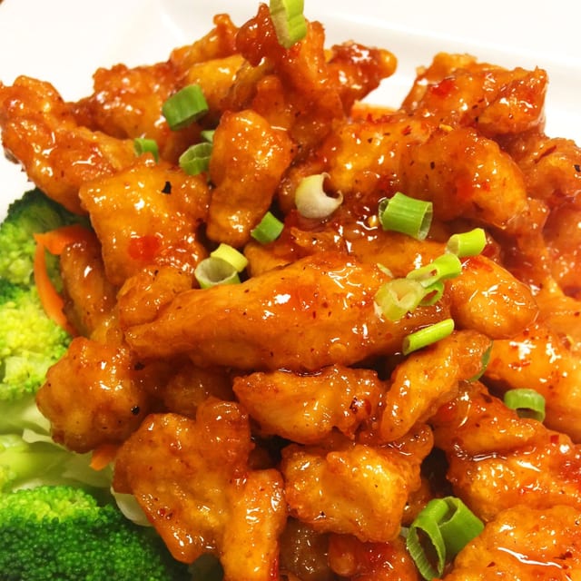 Volcano fried Chicken or Tofu.