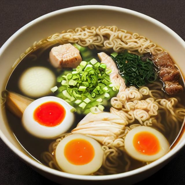 Japanese Ramen Soup.