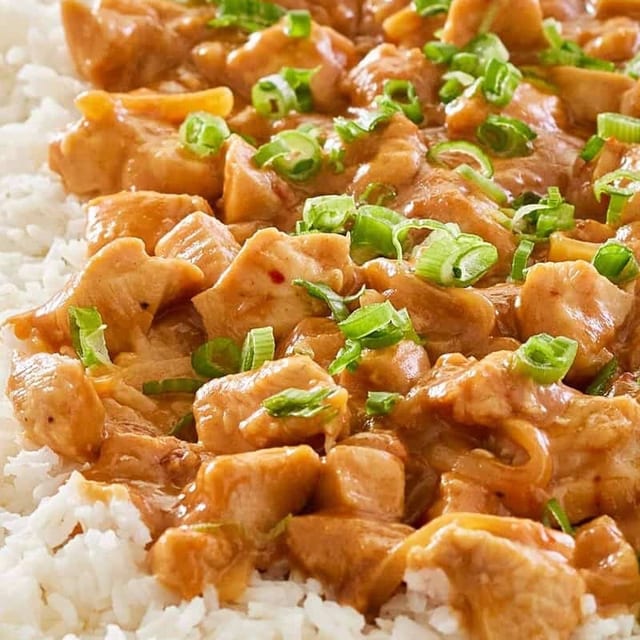 Chicken or tofu Peanut.