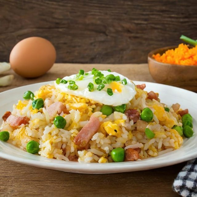 Egg and Garlic Fried Rice.