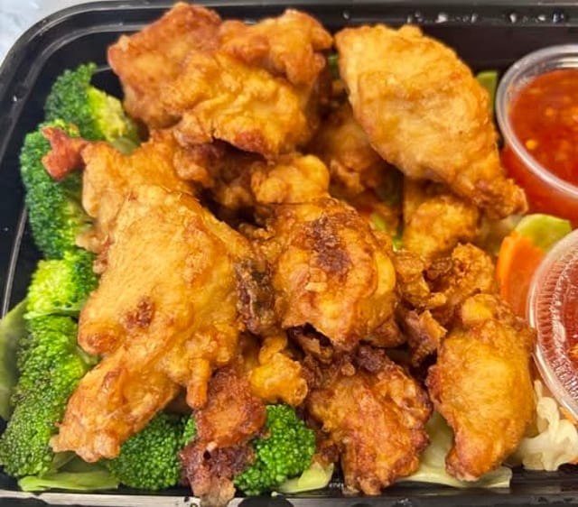 Volcano Fried Chicken or Tofu.